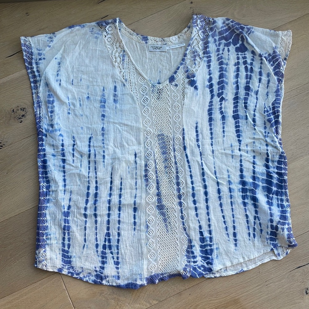 Indigo dyed kaftan